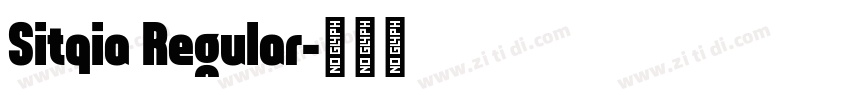 Sitqia Regular字体转换